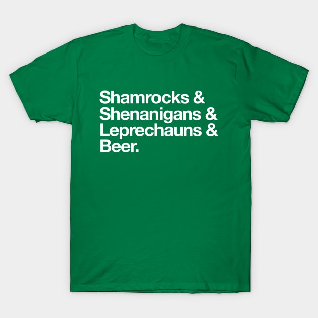 St. Patrick's Day Words T-Shirt by vo_maria